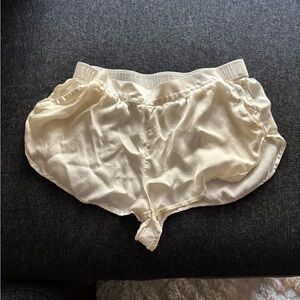 Anthropologie Cream Silk Shorts (S)